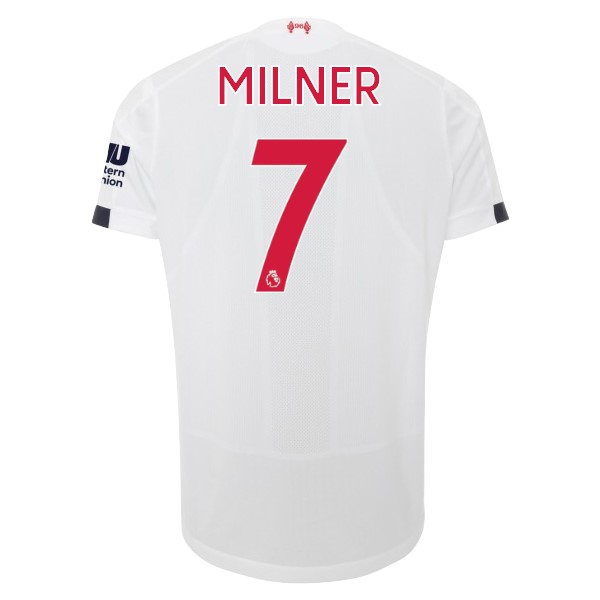 Camiseta Liverpool NO.7 Milner 2ª 2019/20 Blanco